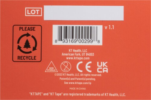 KT Tape® Original Black Elastic Sports Tape Perspective: bottom