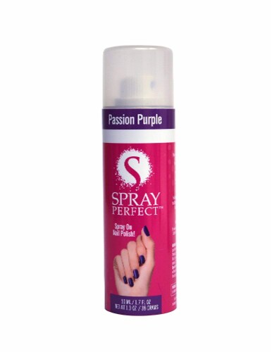 Spray Perfect Passion Purple Spray-on Nail Polish Perspective: bottom