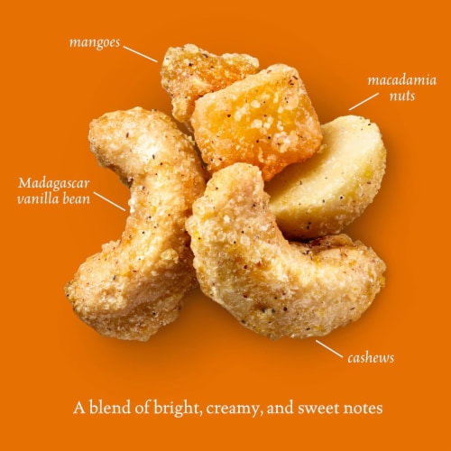 Sahale Snacks® Tangerine Vanilla Cashew-Macadamia Glazed Mix Nuts Perspective: bottom