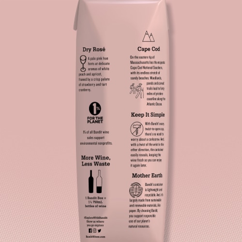 Bandit™ Dry Rose California Pink Wine Perspective: bottom