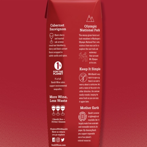 Bandit™ Cabernet Sauvignon California Red Wine Perspective: bottom