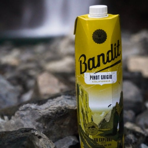 Bandit Pinot Grigio California White Wine Perspective: bottom