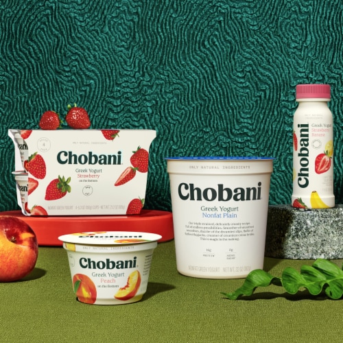 Chobani® Non-Fat Strawberry Greek Yogurt Perspective: bottom
