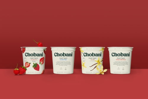 Chobani® Whole Milk Plain Greek Yogurt Tub Perspective: bottom