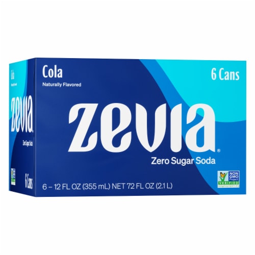 Zevia® Cola Zero Calorie Soda Cans Perspective: bottom