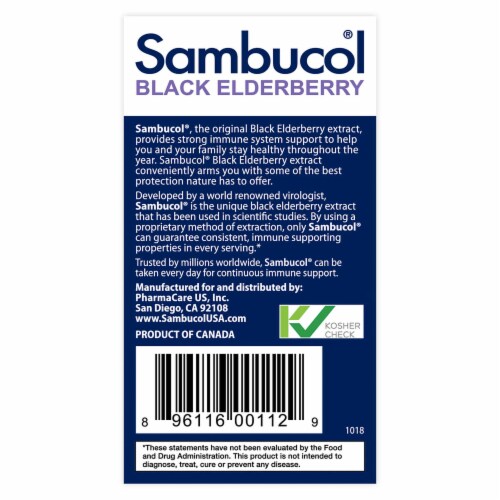 Sambucol® Black Elderberry Chewable Tablets Perspective: bottom
