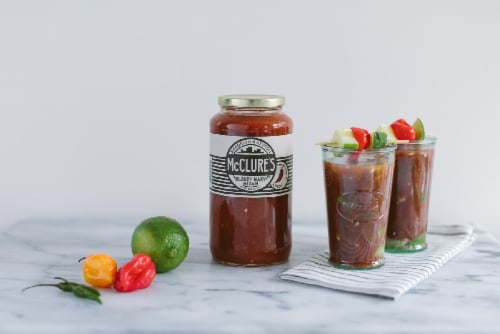 McClure's Bloody Mary Cocktail Mixer Perspective: bottom