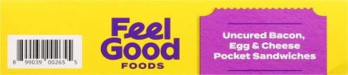 Feel Good Foods Gluten Free Bacon Egg and Cheese Pockets Perspective: bottom