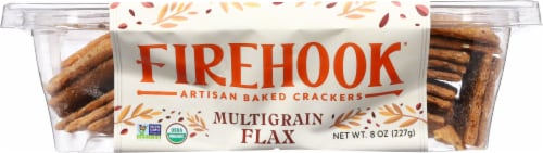 Firehook® Organic Multi-Grain Flax Artisan Baked Crackers Perspective: bottom