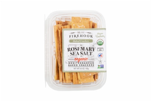 Firehook Rosemary Sea Salt Organic Artisan Baked Crackers Perspective: bottom