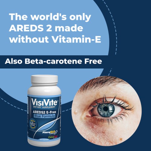 VisiVite, AREDS 2 E-Free Blue Eye Vitamin Formula Perspective: bottom