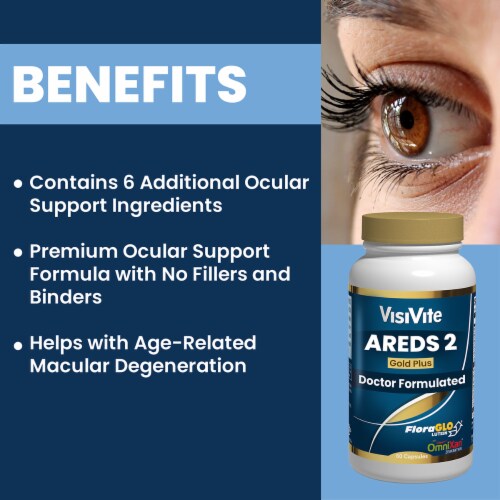 VisiVite, AREDS 2 PLUS+ Gold Eye Vitamin Formula Perspective: bottom