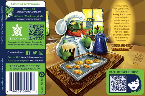 Terrapin Wake-N-Bake Coffee Oatmeal Imperial Stout Beer 6 Cans Perspective: bottom