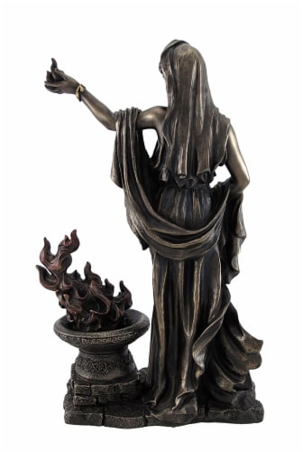 Greek Goddess Hestia Bronzed Statue Roman Vesta Perspective: bottom