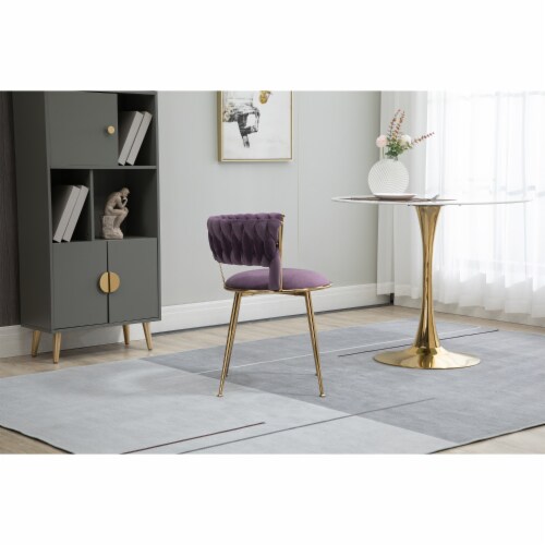 Accent Chairs in Velvet for Home or Office Use Perspective: bottom