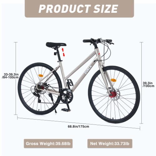 Simplie Fun 7 Speed Hybrid bike Disc Brake 700C Road Bike For men women s City Bicycle 1 count King Soopers