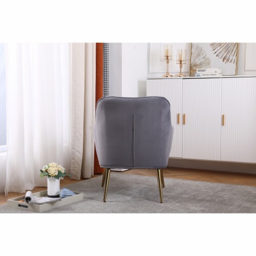 Accent Chairs in Velvet for Home or Office Use Perspective: bottom