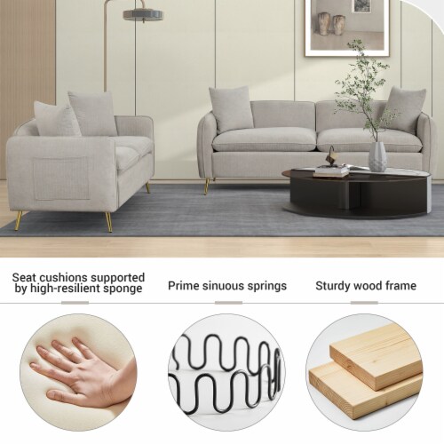 Sofas in Velvet for Home or Office Use Perspective: bottom
