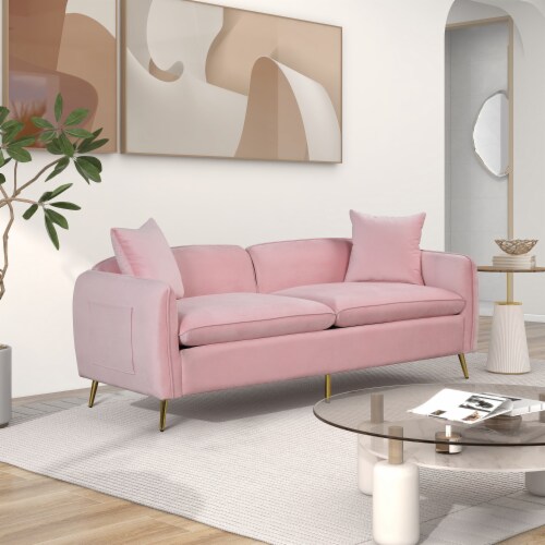 Sofas in Velvet for Home or Office Use Perspective: bottom