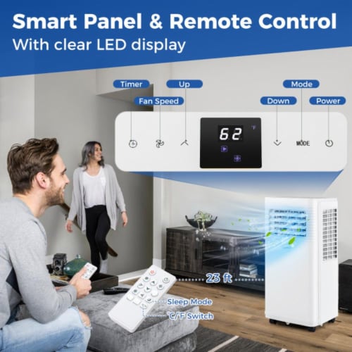 Costway Portable Air Conditioner 3 in 1 AC Unit with Fan and