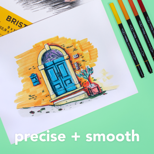 Canson® Graduate Bristol Pad Perspective: bottom