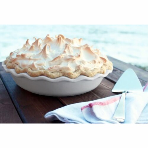 Emile Henry Round Ceramic Pie Dish Kitchen Bakeware Pan Perspective: bottom