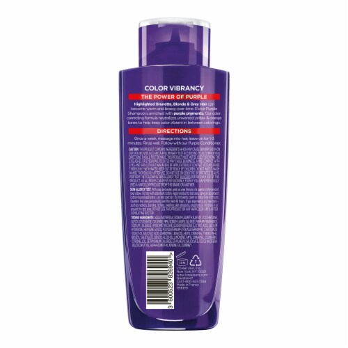 L'Oreal Paris Elvive Color Vibrancy Purple Shampoo Anti Brassiness for Colored Hair Perspective: bottom