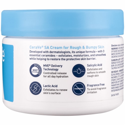 Cerave Salicylic Acid Rough and Bumpy Skin Moisturizing Cream Perspective: bottom