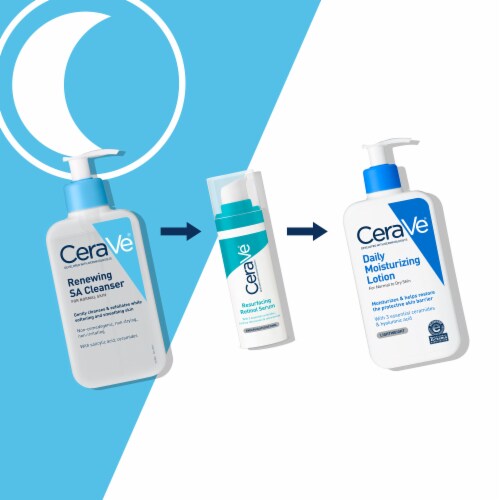 CeraVe Renewing SA Cleanser, Exfoliating Face Wash With