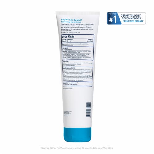 CeraVe Hydrating Anti-Dandruff Conditioner, Fragrance Paraben & Sulfate Free For All Hair Types Perspective: bottom