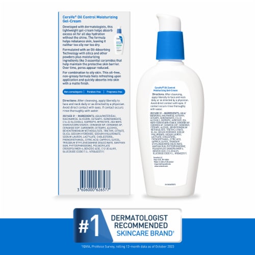 CeraVe Oil Control Moisturizing Gel-Cream 3oz Perspective: bottom