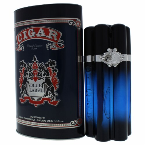 Cigar Blue Label by Remy Latour for Men - 3.3 oz EDT Spray Perspective: bottom