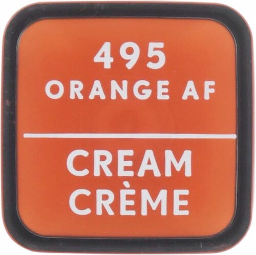 CoverGirl Exhibitionist 495 Orange AF Cream Lipstick Perspective: bottom