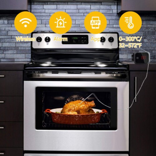 Wireless BBQ Grill Bluetooth Oven Smoker Thermometer 1 Piece Gerbes Super Markets