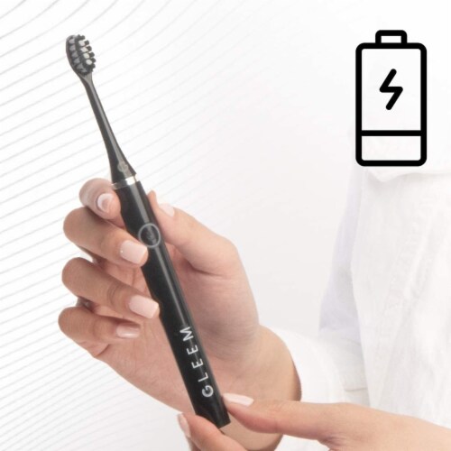 Gleem Electric toothbrush powered by a battery Black Perspective: bottom