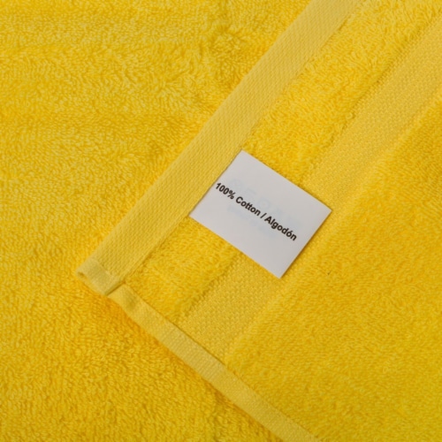 Kitcheniva Ultra Super Soft 100% Cotton Bath Towels Yellow 2 Packs Perspective: bottom