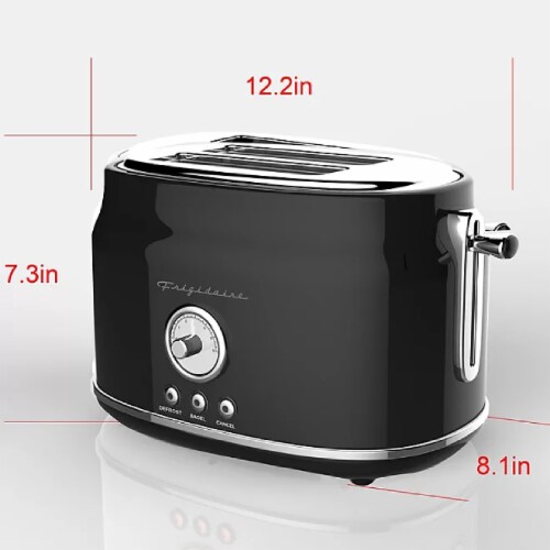 Frigidaire 2 Slice Retro Toaster Black 1 Black Foods Co