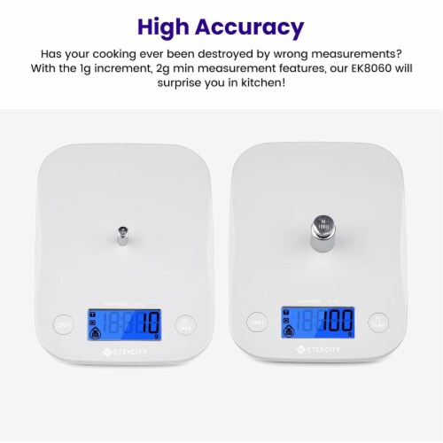 Etekcity Digital Kitchen Scale Perspective: bottom