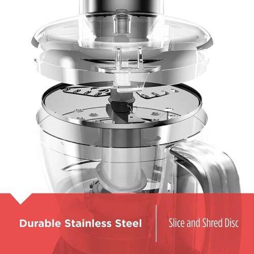 BLACK+DECKER FP1600B 8-Cup Food Processor with Stainless Steel Blade Black Perspective: bottom