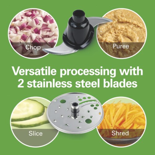 Hamilton Beach 12 Cup Food Processor, Black Perspective: bottom