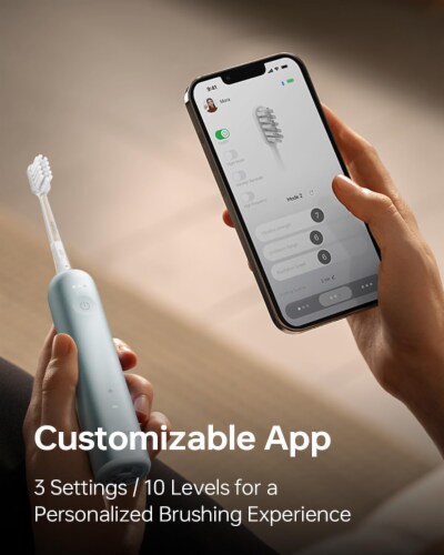 Laifen Wave Electric Toothbrush with 3 Brush Heads Perspective: bottom