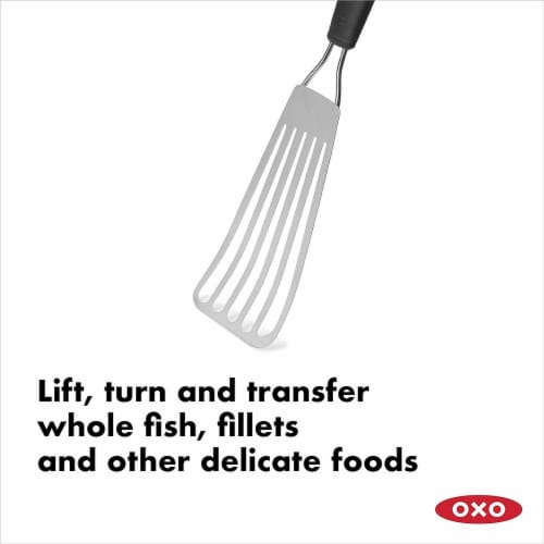 OXO Good Grips Fish Turner - 1.6 ounces (Stainless Steel) Perspective: bottom