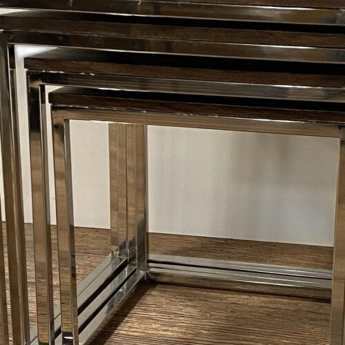 Set Of 4 Modern Rustic Nesting Accent Tables Set Of 4 Modern Rustic Nesting Accent Tables