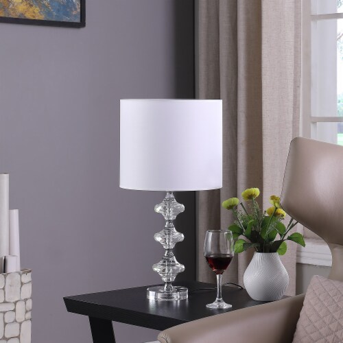 Silver geometric lamp hotsell
