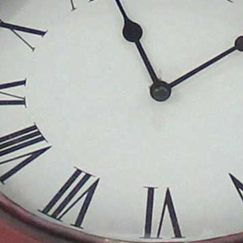 7 X 7 X 22 Red Vintage Metal Clock Base - Table Lamp 7 X 7 X 22 Red Vintage Metal Clock Base - Table Lamp
