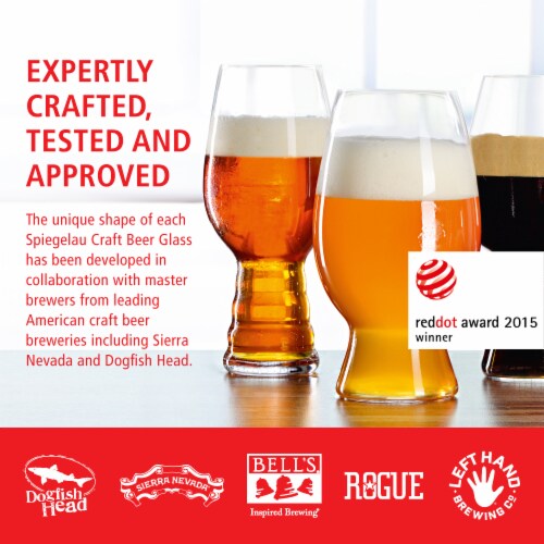 Spiegelau 12.8 oz pilsner glass (set of 4) Perspective: bottom