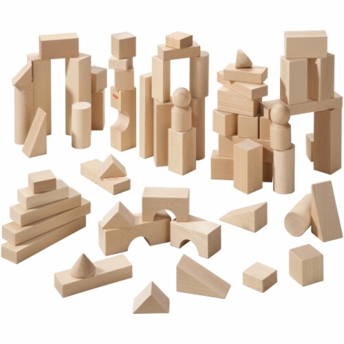 HABA Basic Building Blocks 60 Piece Large Starter Set (Made in Germany) Perspective: bottom