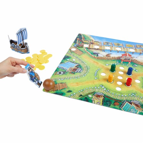 HABA Valley of The Vikings - Knock Down Barrels & Steal the Most Coins Perspective: bottom