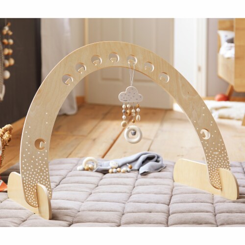 HABA Dots Play Gym Space Saving Natural Wooden Arch for Dangling Elements 1 each Pick n Save