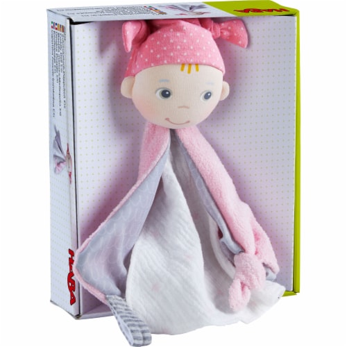 HABA Cuddly Blanket Doll Elli - Soft Lovey Baby Toy for Birth and Up (Machine Washable) Perspective: bottom